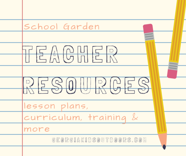 Tools to help non-gardeners teach lessons in an outdoor classroom